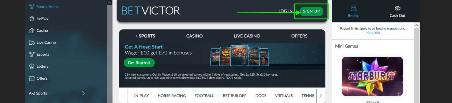 Betvictor Sign Up Bonus