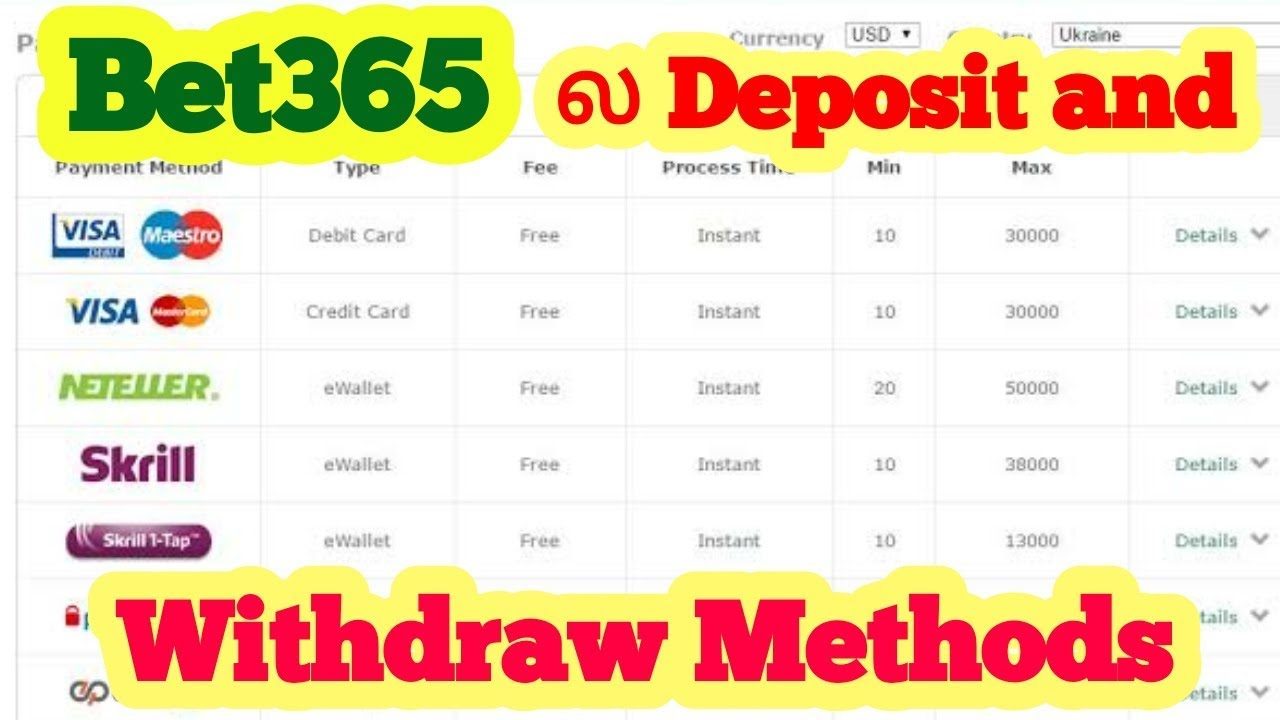 How to Withdraw Money From Bet365